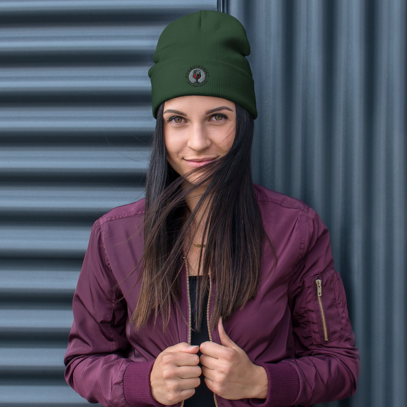 PourDistrict Embroidered Beanie - Image 3