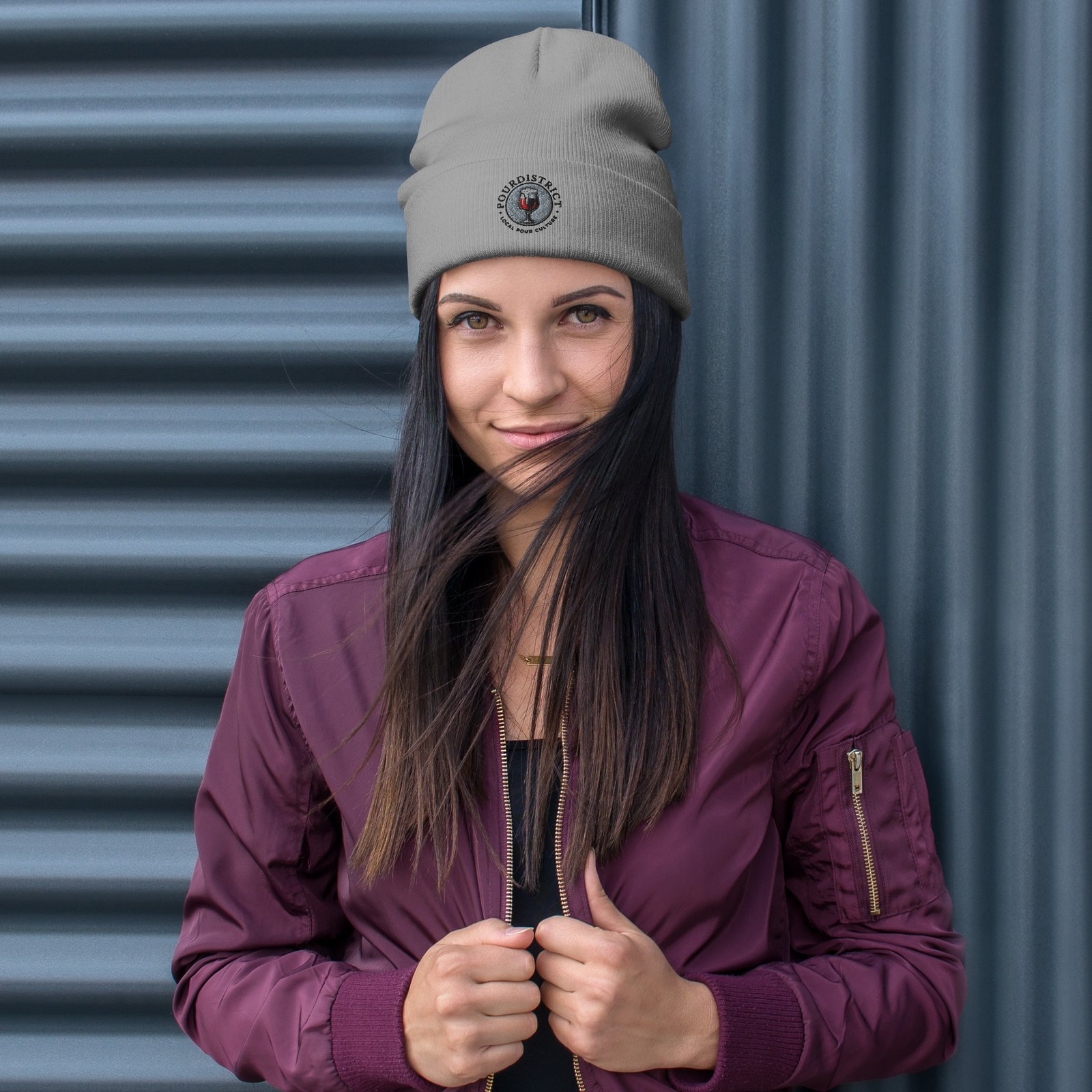 PourDistrict Embroidered Beanie - Image 4