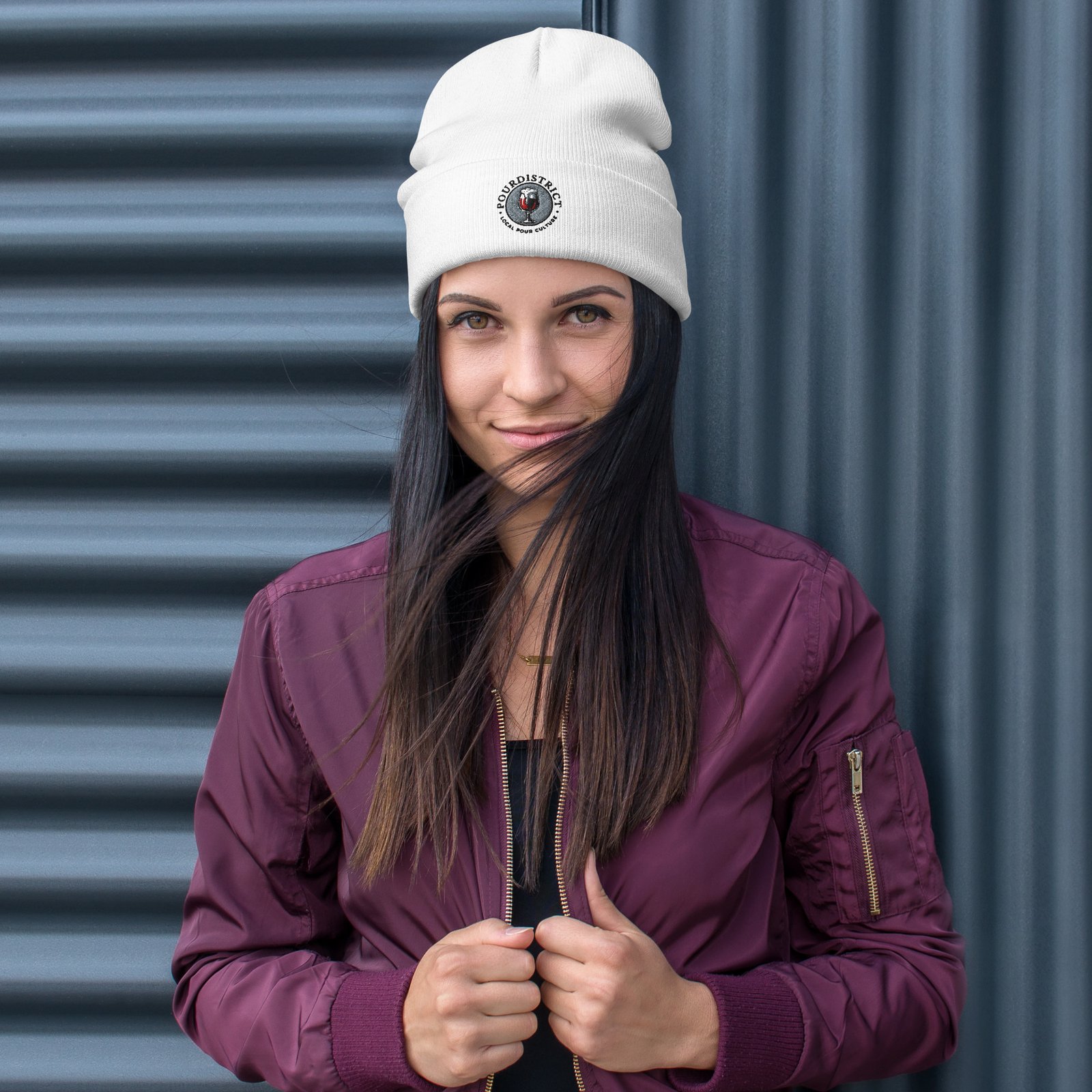 PourDistrict Embroidered Beanie