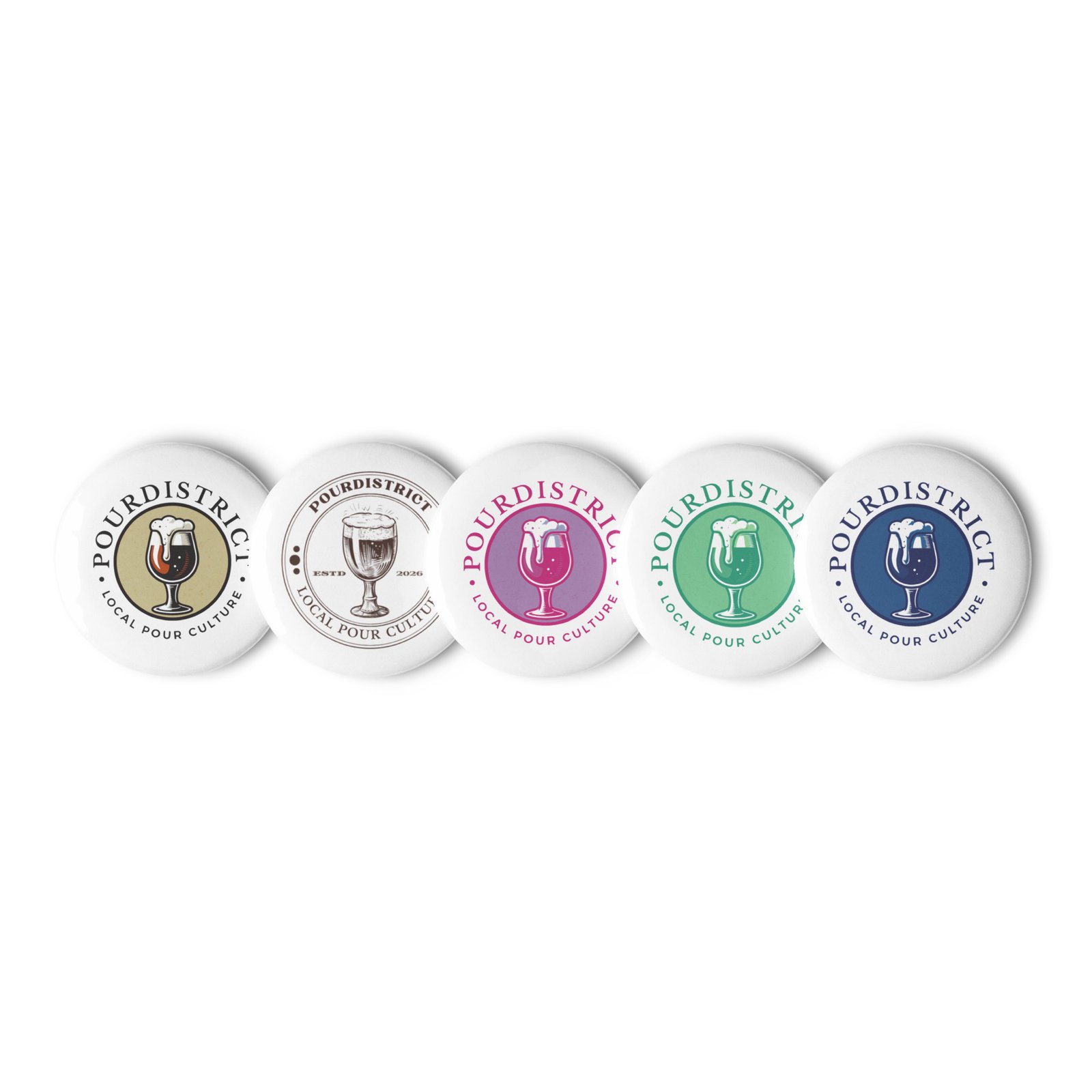 PourDistrict Set of pin buttons - Image 3