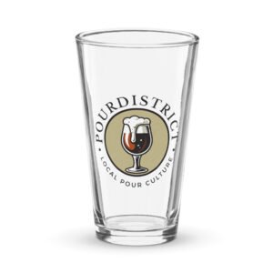 PourDistrict Shaker pint glass