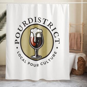 PourDistrict Shower curtain