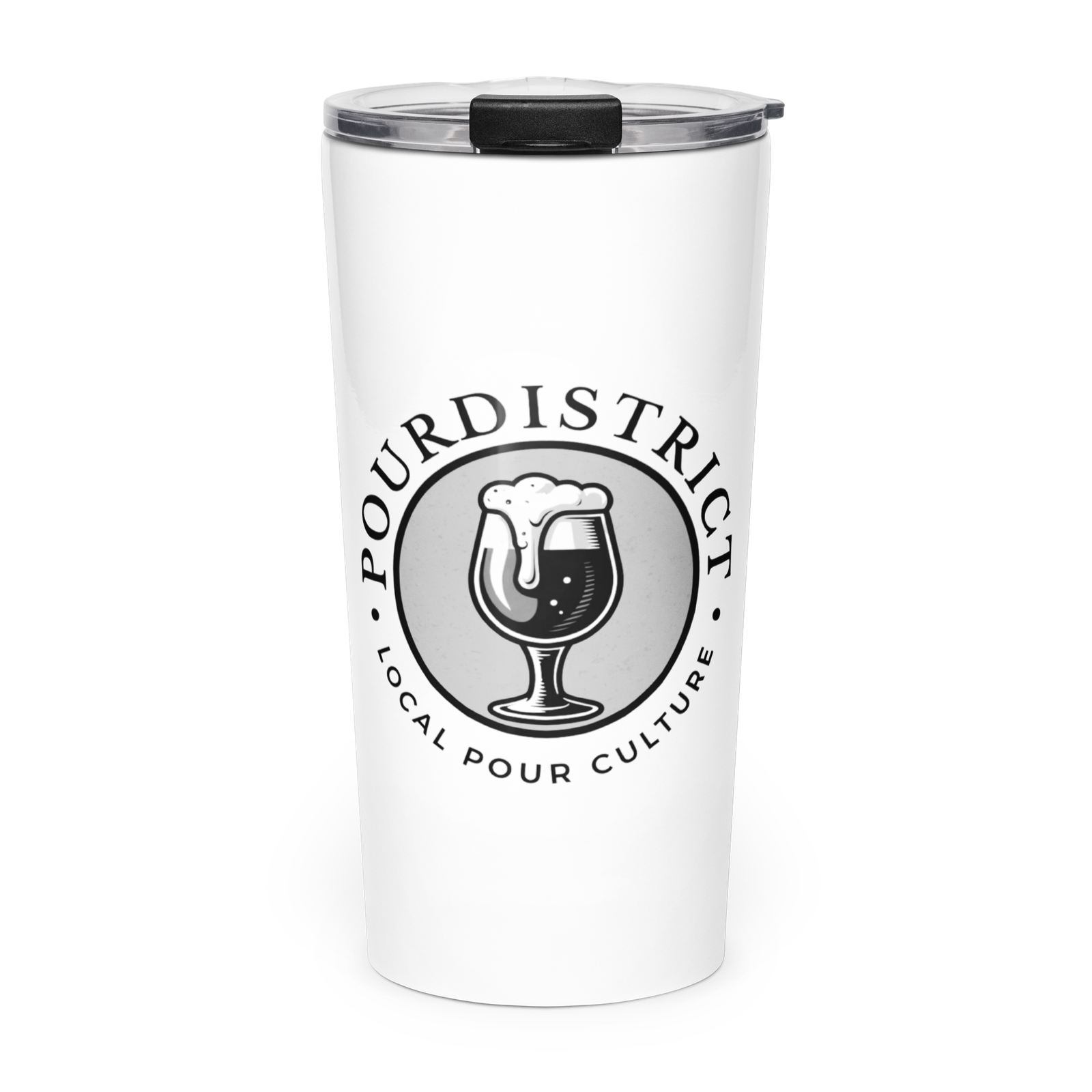 PourDistrict Tapered stainless steel tumbler