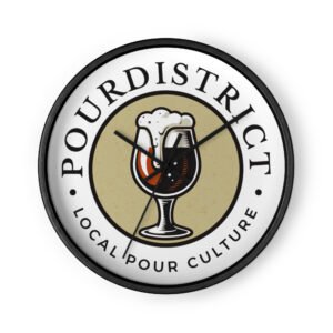 PourDistrict Wall clock