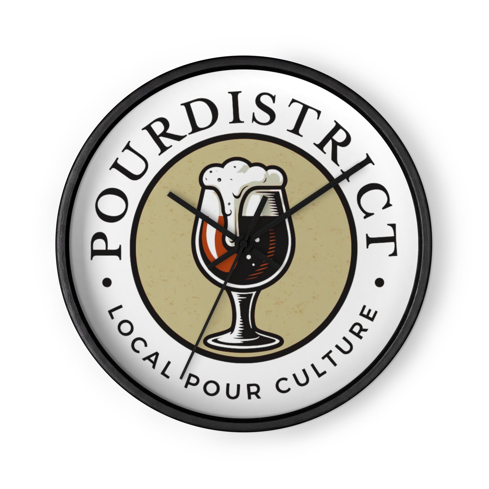 PourDistrict Wall clock
