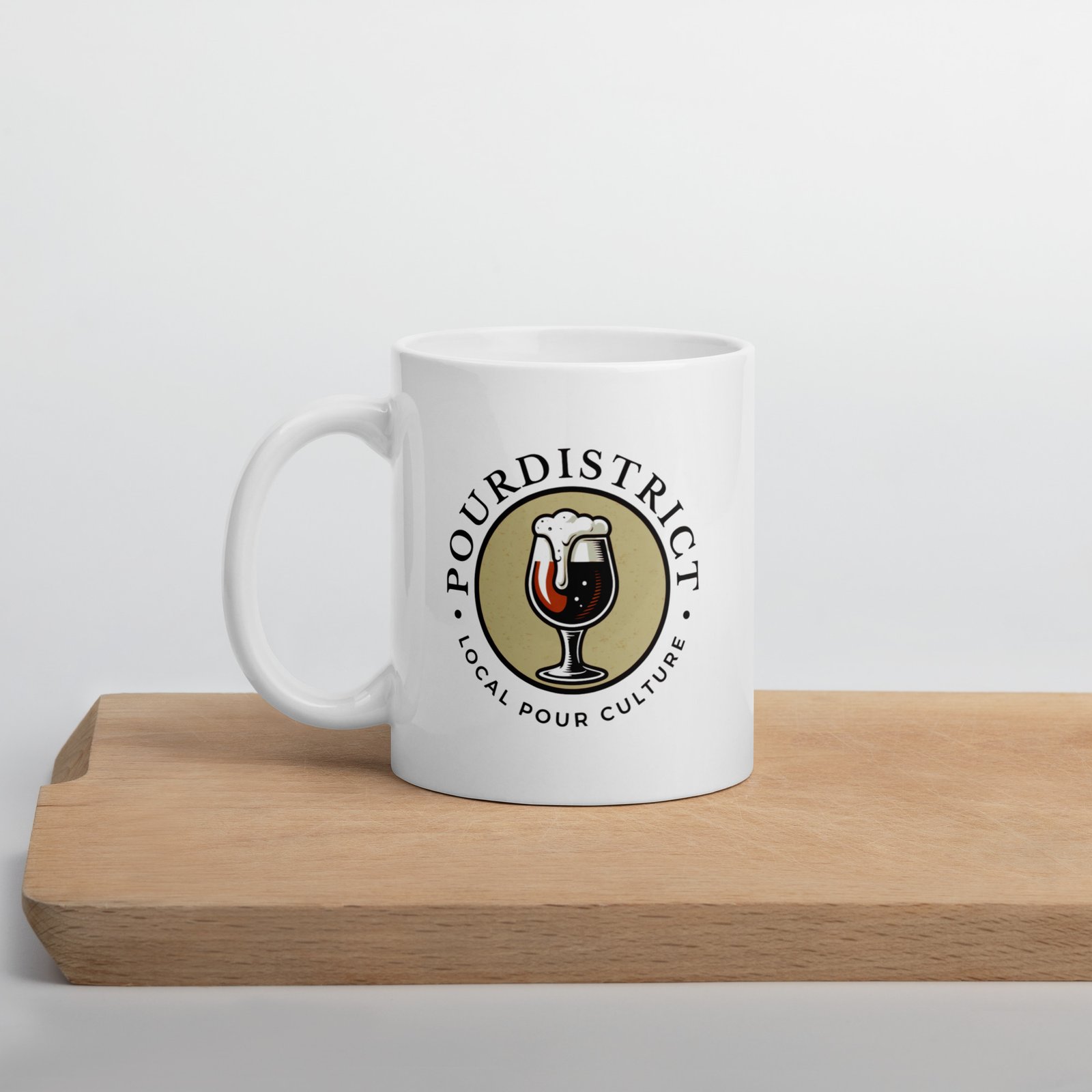 PourDistrict White glossy mug - Image 6