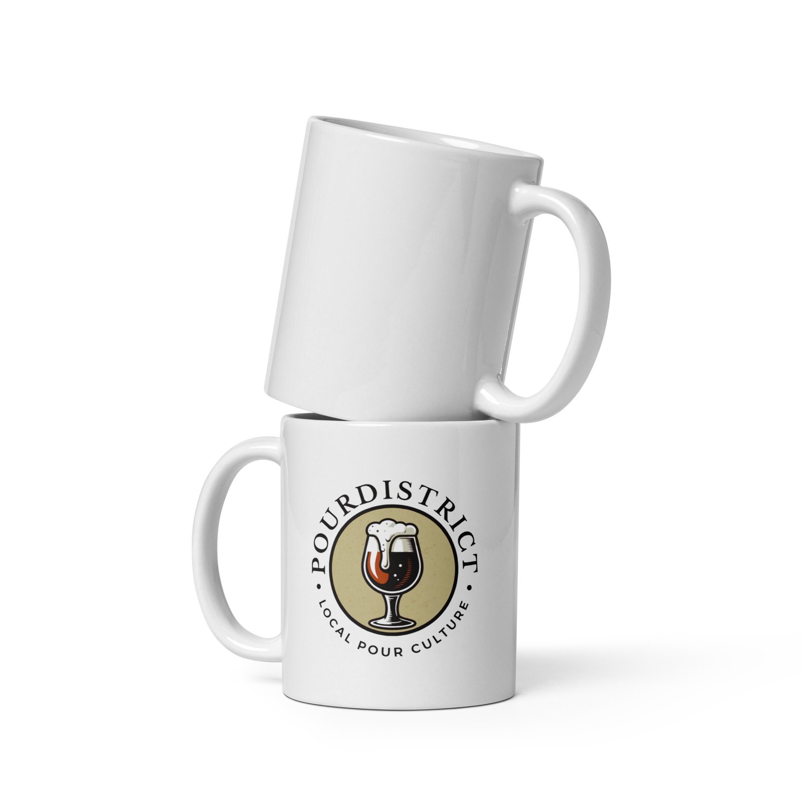 PourDistrict White glossy mug - Image 2