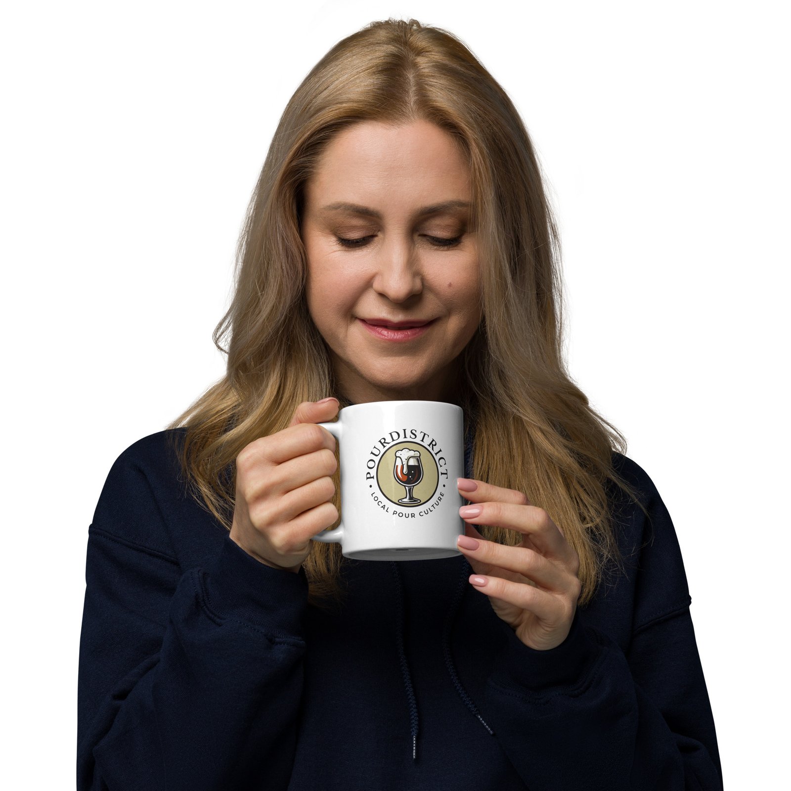 PourDistrict White glossy mug - Image 5