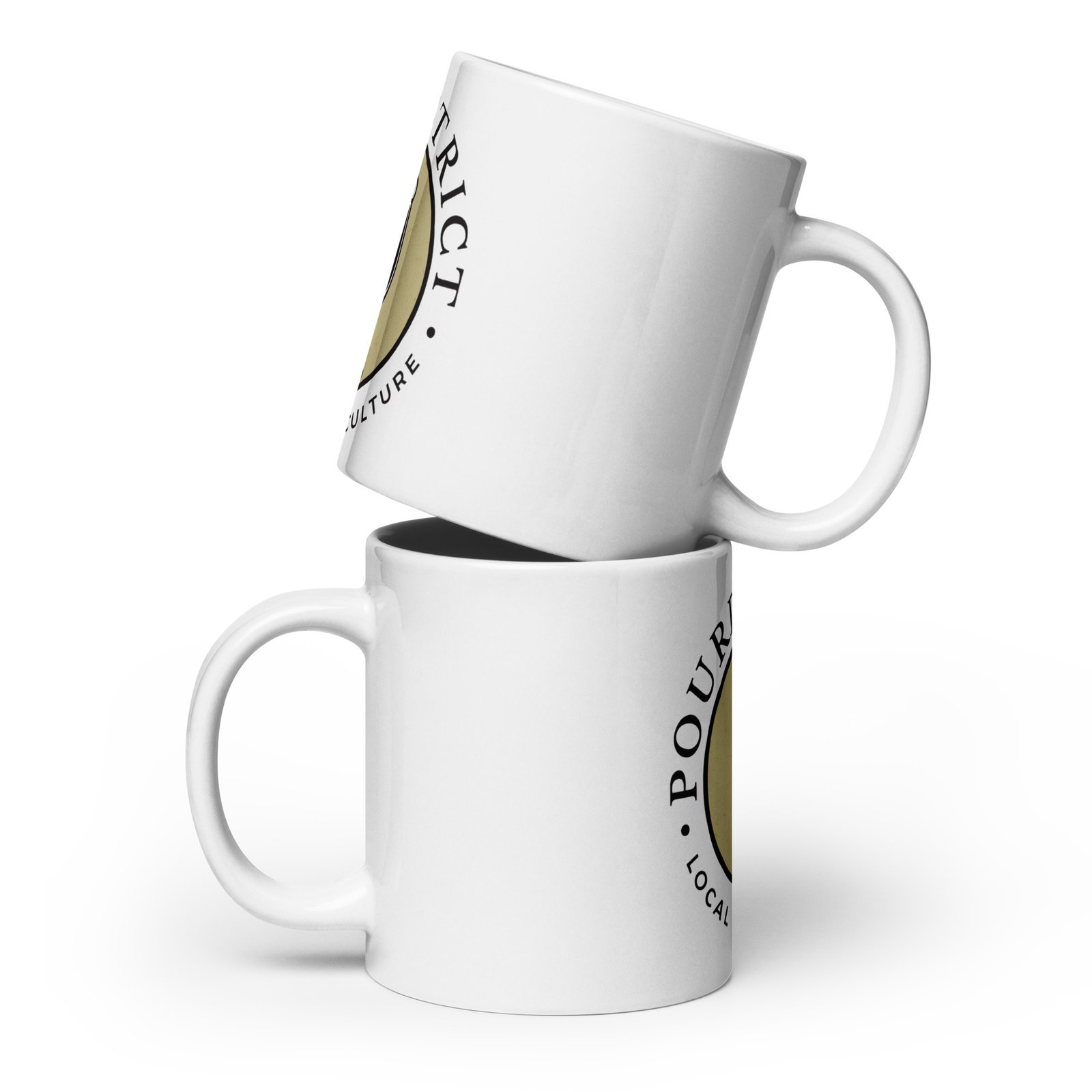 PourDistrict White glossy mug - Image 4