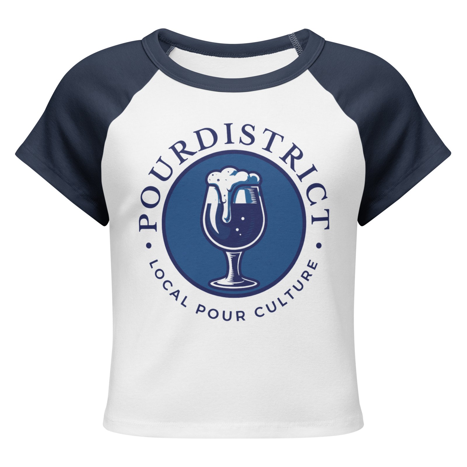 PourDistrict Women’s micro rib raglan baby tee - Image 7