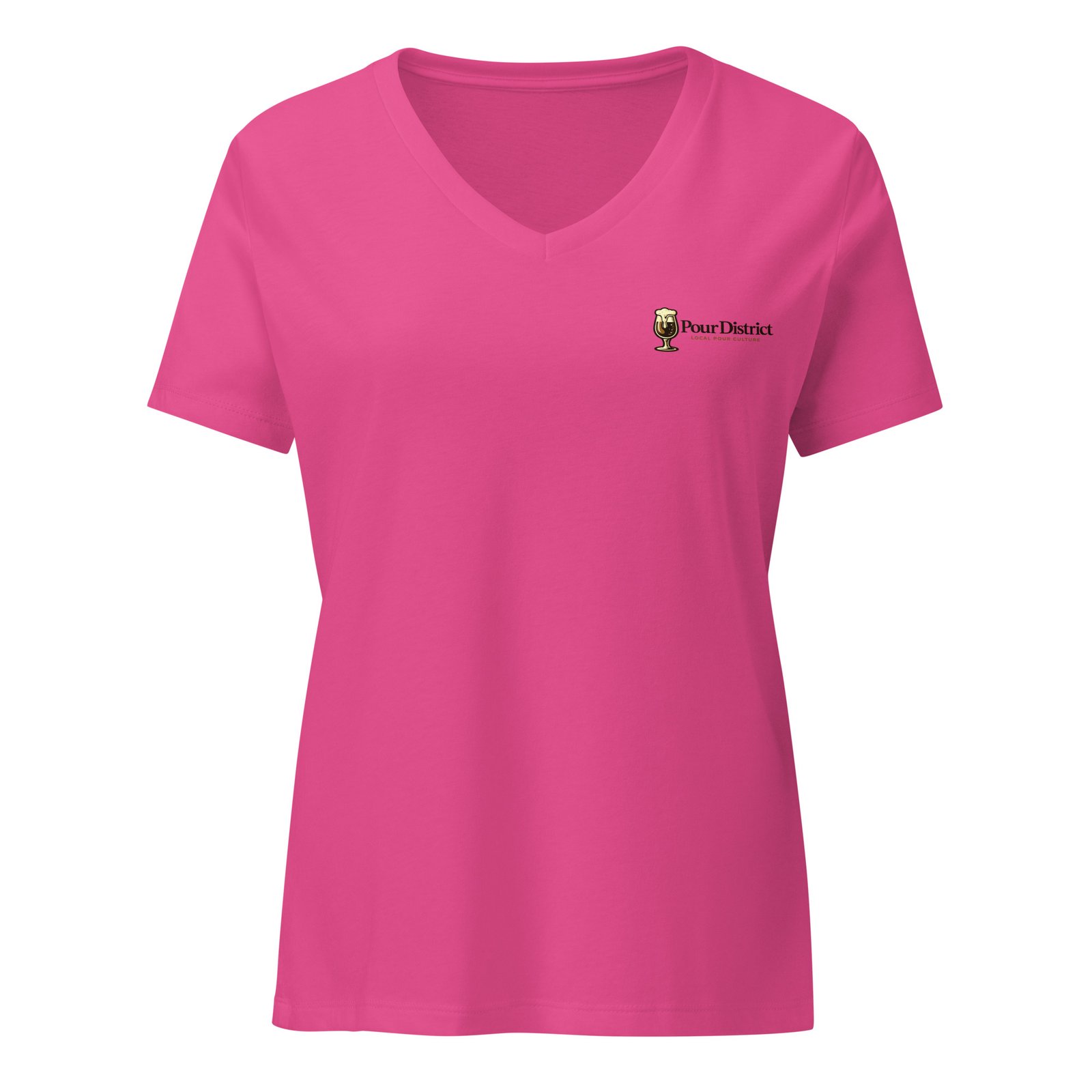 PourDistrict Women’s relaxed v-neck t-shirt